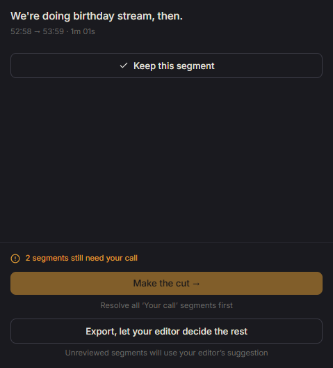 Right panel buttons